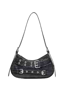 Amazon.com: GORGLITTER Women's Buckle Shoulder Bag Y2k